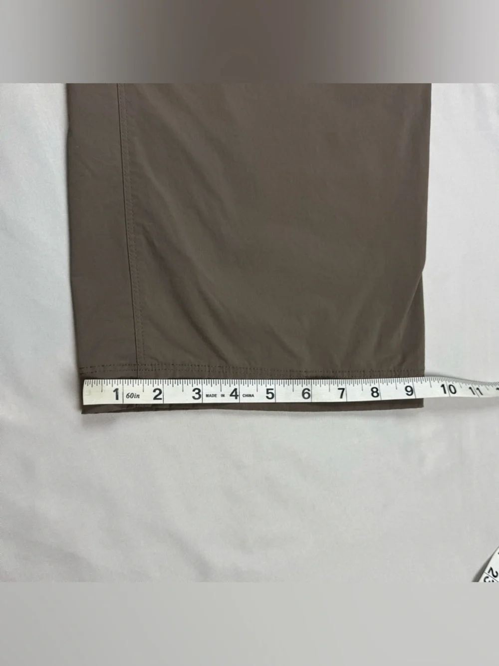 LL Bean Mens Cresta Hiking Pants 38 x 30 Standard Fit Dark Cinder Nylon B2